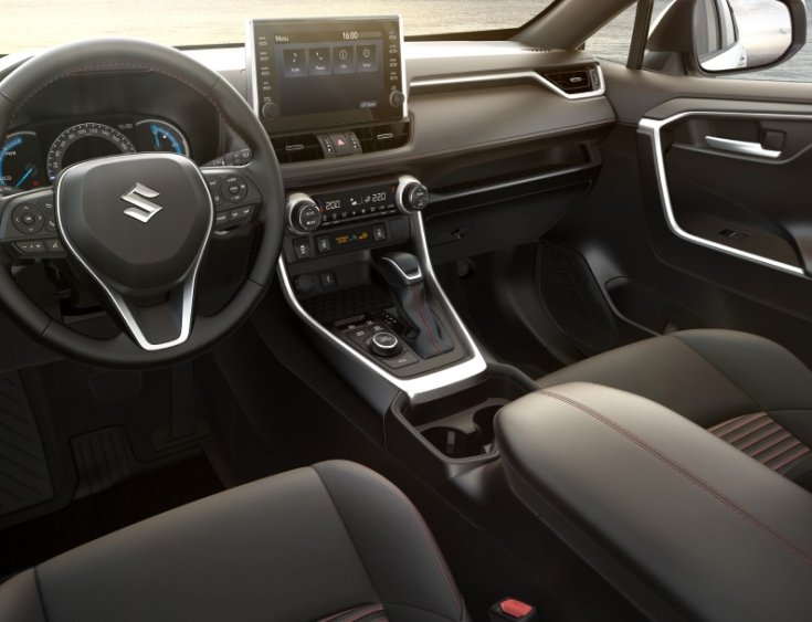 2020-as Suzuki Across SUV modell belső tere és középkonzolja