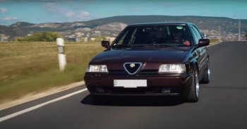 Az utolsó, házon belül készült zászlóshajó: Alfa Romeo 164 2.0 Super TS 1997 - VIDEÓ
