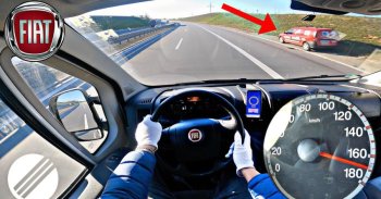 A Fiat Ducato mindent belead, hogy elérje a maximális sebességét - VIDEÓ