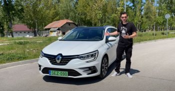 Végre valami érdekes technika: Renault Megane Grandtour E-TECH PHEV 2021 - Teszt és videó