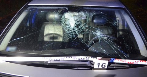 Betört szélvédő Mercedes