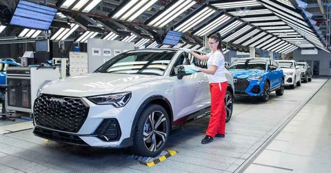 Elindult az új Audi gyártása Győrben
