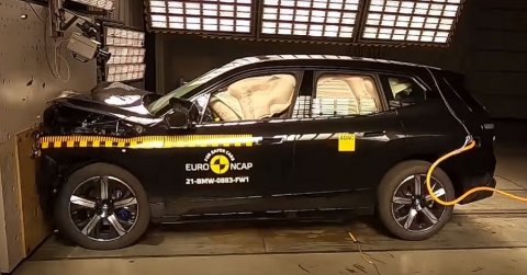 A BMW iX kiválóan teljesített az Euro NCAP töréstesztjén
