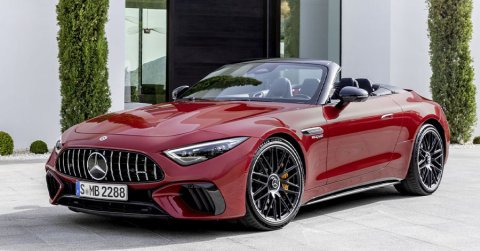 A legújabb Mercedes-AMG SL is a downsizing áldozatává válik?