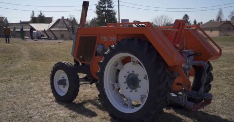 Videón az egyetlen megmaradt Szolnoki Mezőgép által gyártott TS-35