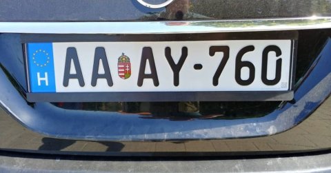 új rendszám