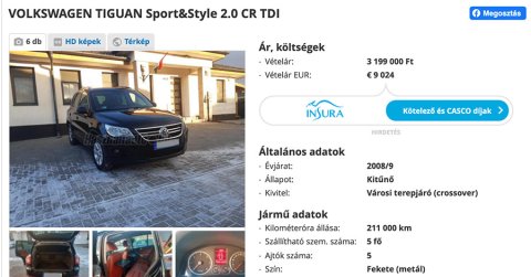 Elrontott autóhirdetés, Toyota-emblémás francia családi autó: innen szép nyerni